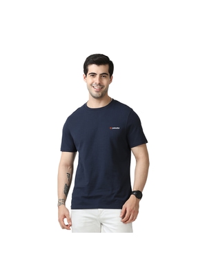 Marks & Spencer Round Neck T-shirt-Navy Blue